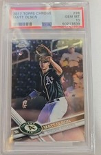 2017 Topps Chrome Matt Olson #98 RC Rookie Card PSA 10 GEM MINT. rookie card picture