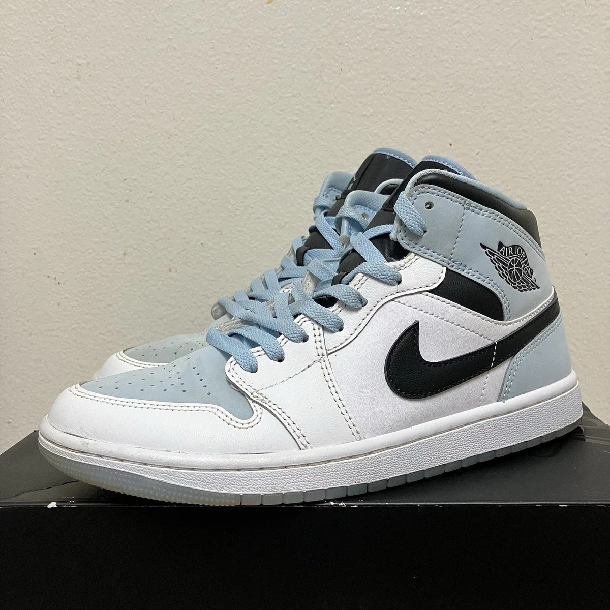 Jordan 1 Retro Mid Ice Blue | eBay