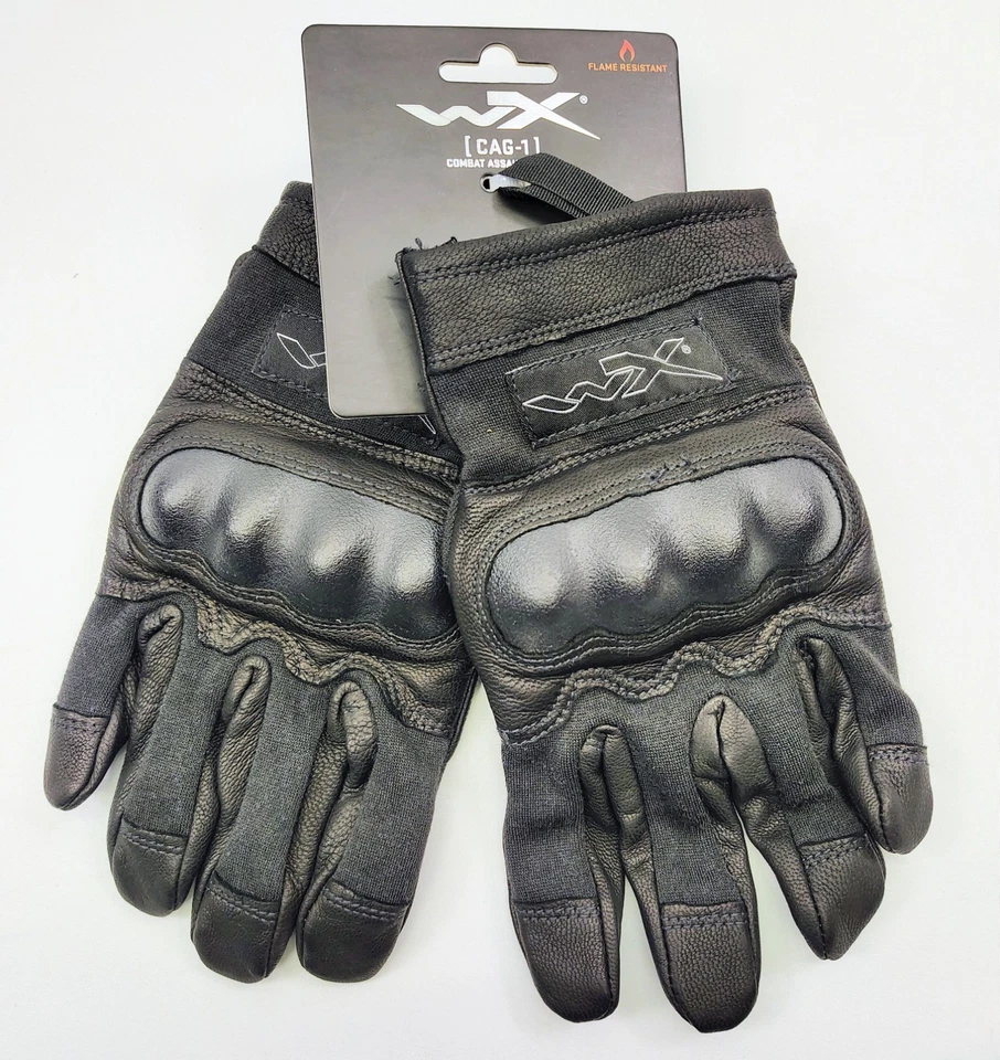 NEW Wiley X CAG-1 Combat Tactical Assault Hard Knuckle Gloves Size Large Black - Image 2 of 3