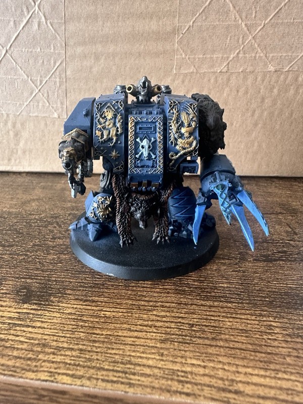 Warhammer 40k Space Wolves Bjorn the Fell-Handed Dreadnought Painted