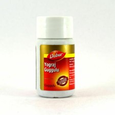 Indio famoso 60 tabletas Ayurvédico Dabur Herbal Guggulu Yograj