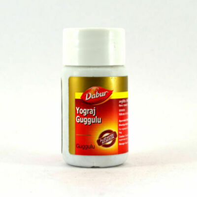 2 Pc  Indian famous 60 tablets Ayurvedic Dabur Herbal Guggulu Yograj