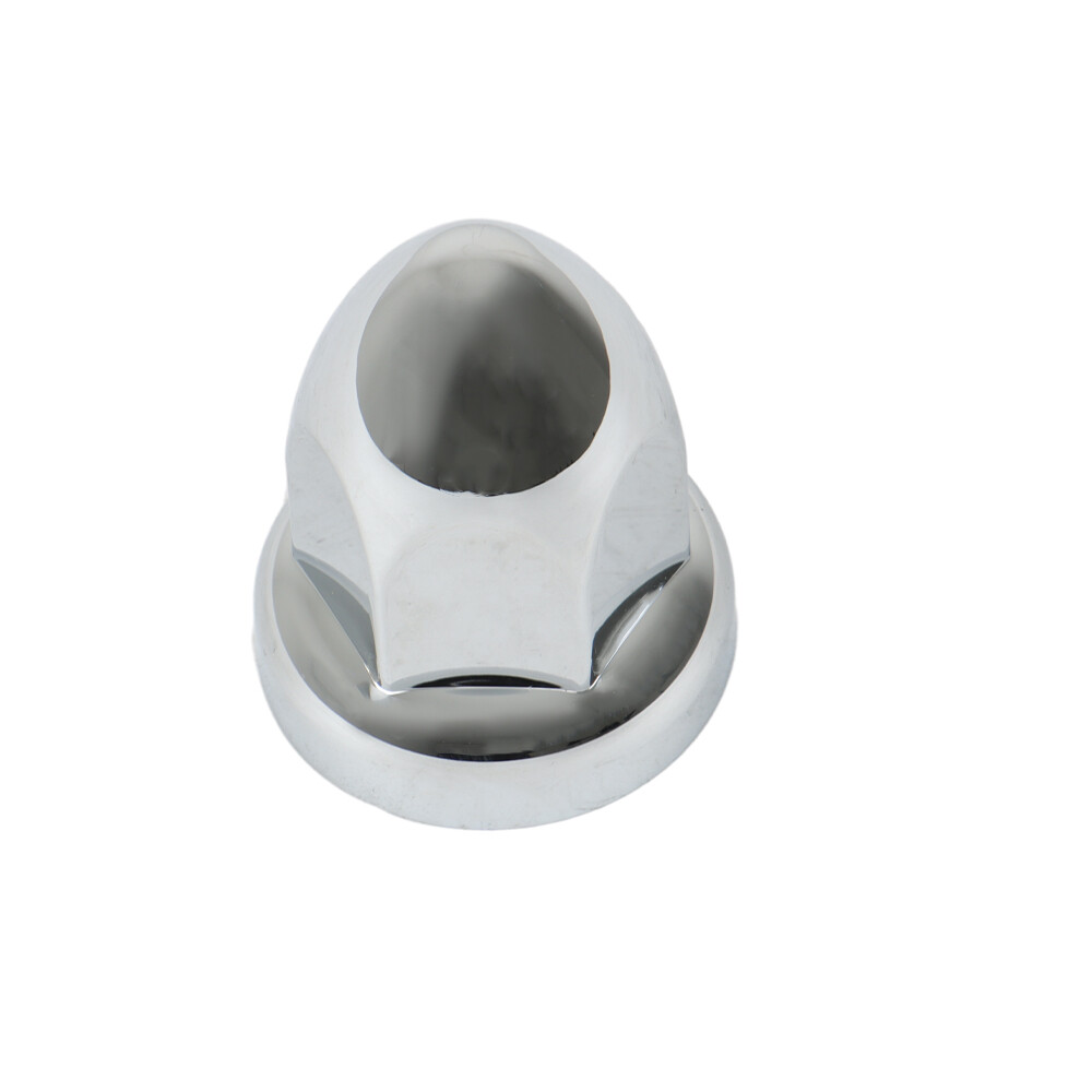 2 3/8" Chrome Lug Nut Covers Semi Truck 33 mm PushOn Bullet Style Set