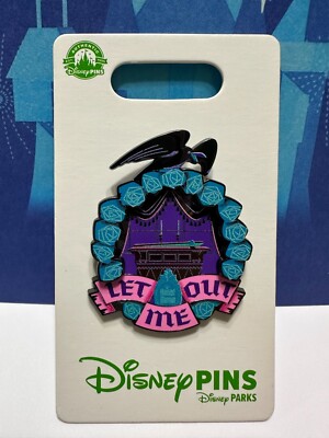 2023 Disney Parks Haunted Mansion Let Me Out Raven Coffin OE Pin