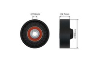 NTY Spannrolle Keilrippenriemen FÜR Suzuki Grand Vitara Kizashi SX4 2.4