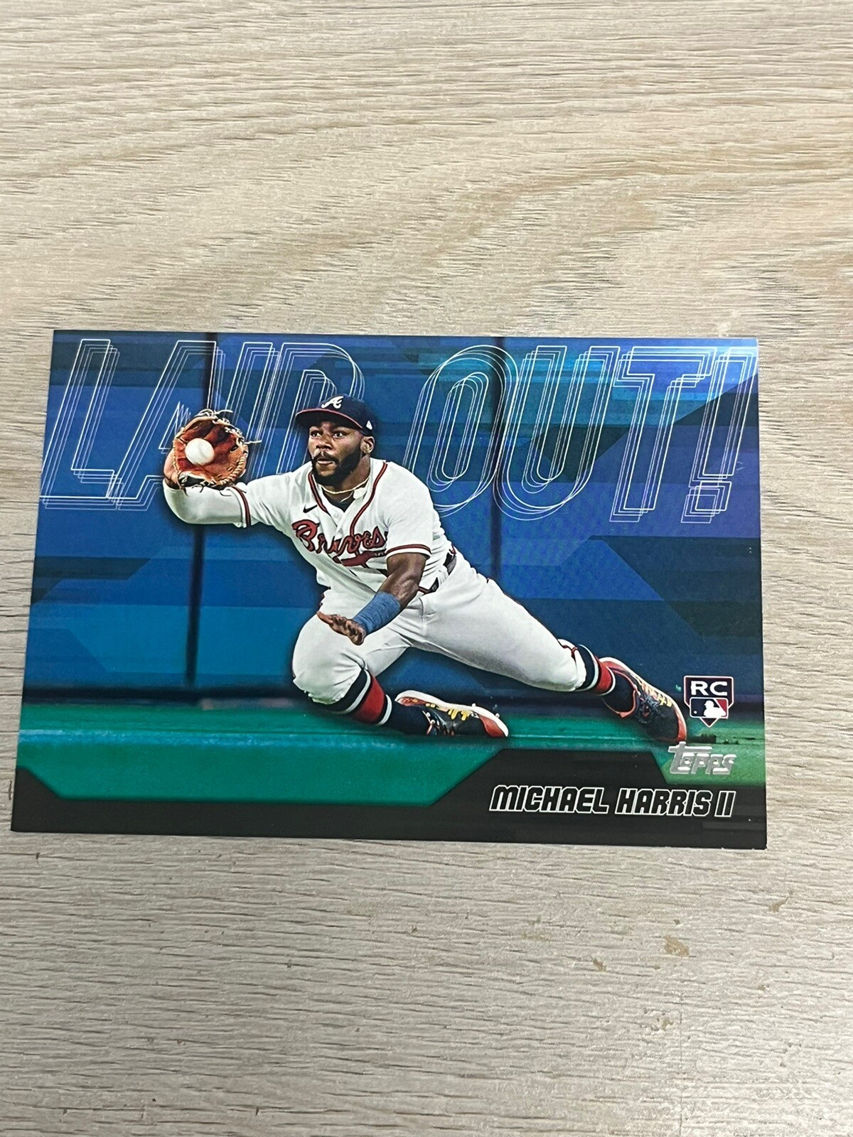 2023 Topps Update Laid Out MICHAEL HARRIS II Black Parallel /299 #LO-3 RC SP