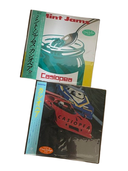 Casiopea Mint Jams Clear Green Vinyl & CASIOPEA Clear Orange Vinyl