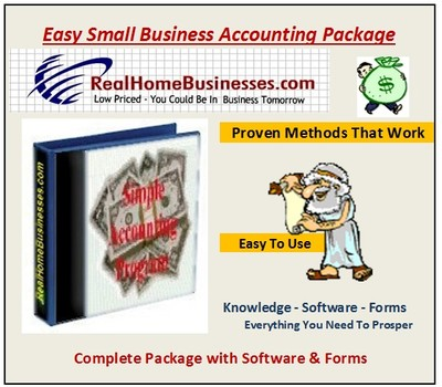 #ad Small Business Accounting Program written in Excel $19.95
