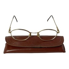 Vintage Eyeglasses Gold Color  Case Clarkson Eye Care Eye Institute St. Louis