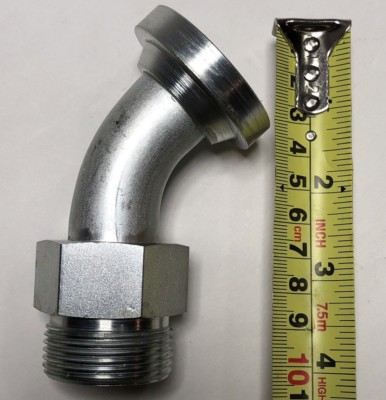 #ad EATON WEATHERHEAD SPLIT FLANGE ELBOW ADAPTER HYDRAULIC HOSE FITTING CONNECTOR $29.95