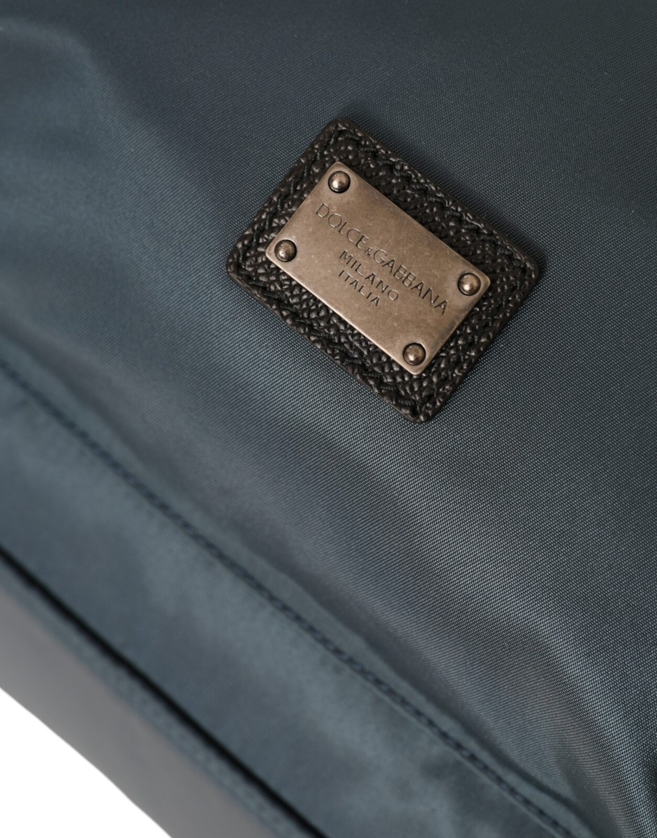 DOLCE & GABBANA Bag Blue Nylon #DGFamily Patch Men Backpack