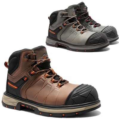 Men Steel Toe Work Boots Safety Shoes Leather Waterproof