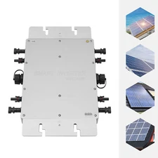 1400W Solar Micro Inverter Grid Tie MPPT Pure Sine Wave DC to AC 110V Waterproof