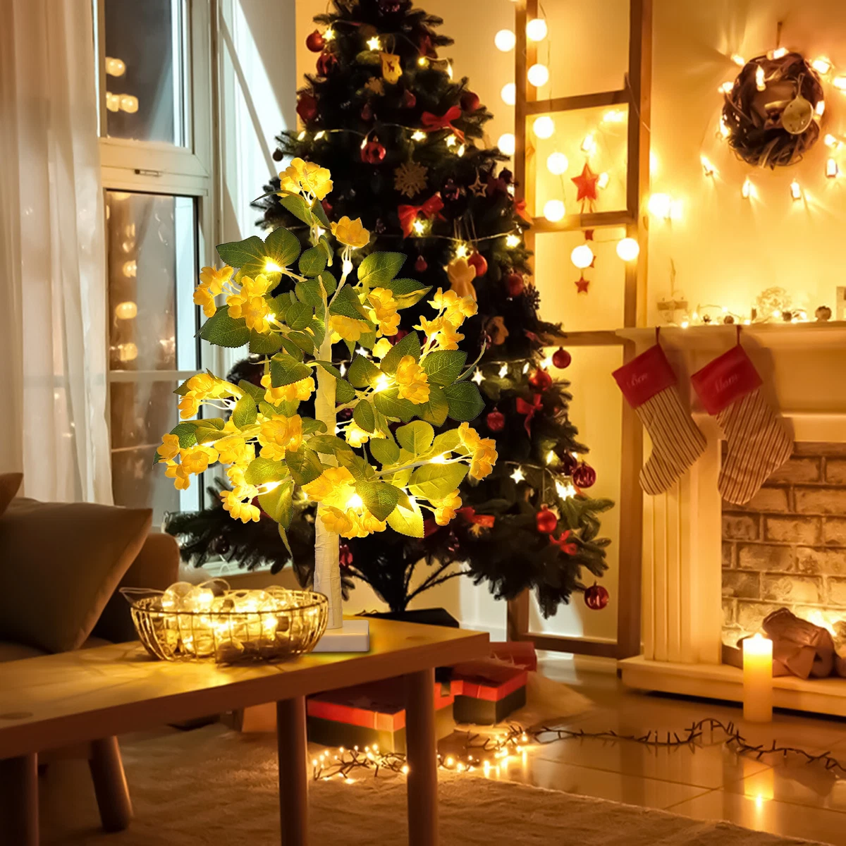 Desk 2024 fairy lights