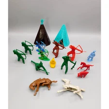 Vintage Figures Tim-mee Indians HILCO England Lot of 16 Read Description