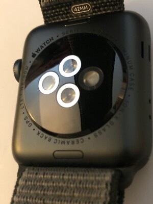 Apple Watch Series 3 42mm Space Gray Aluminium Case with Dark