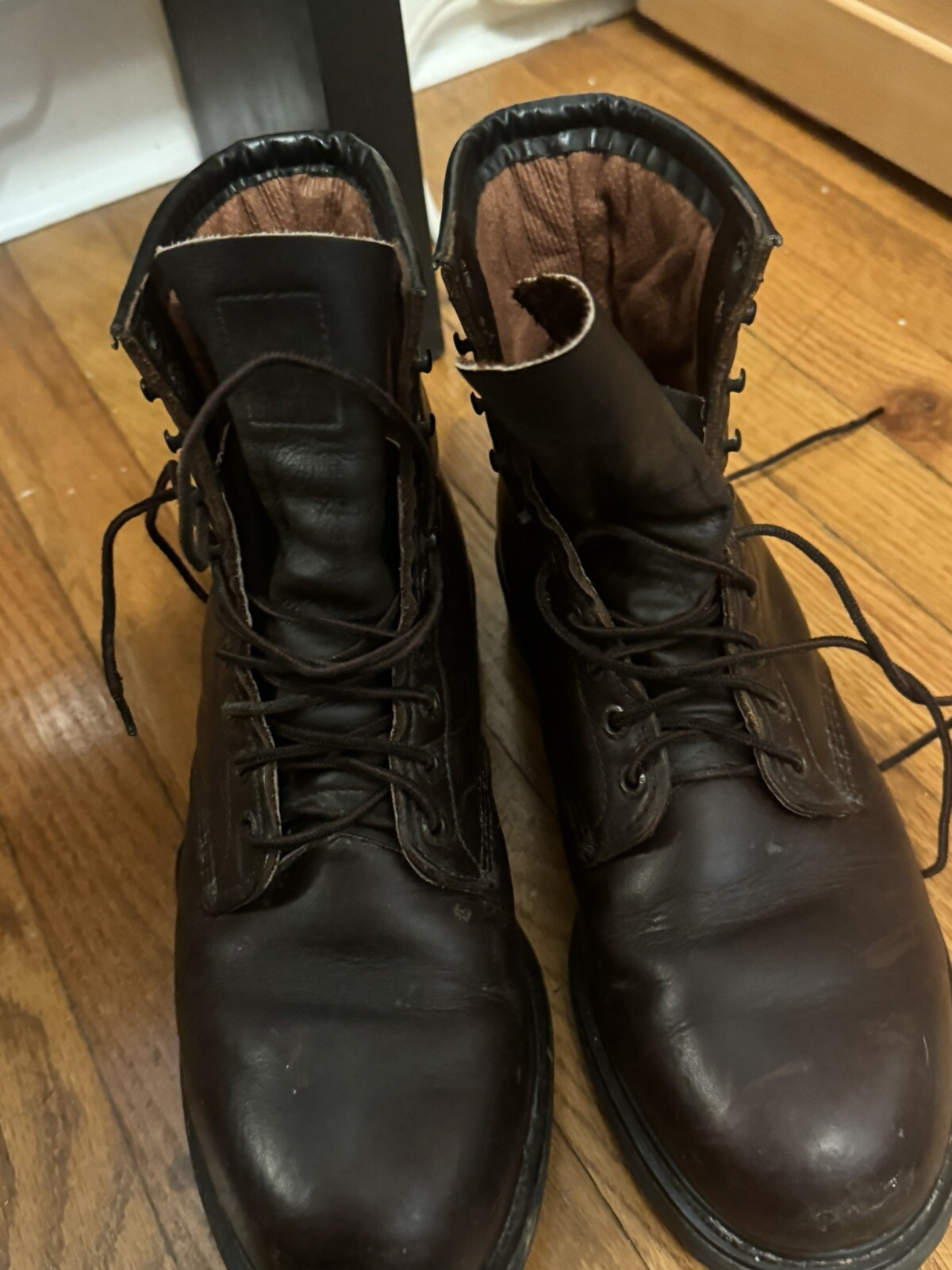 Red Wing Ansi Z41 PT 91 Work Boots Steel Toe Made In USA Brown 