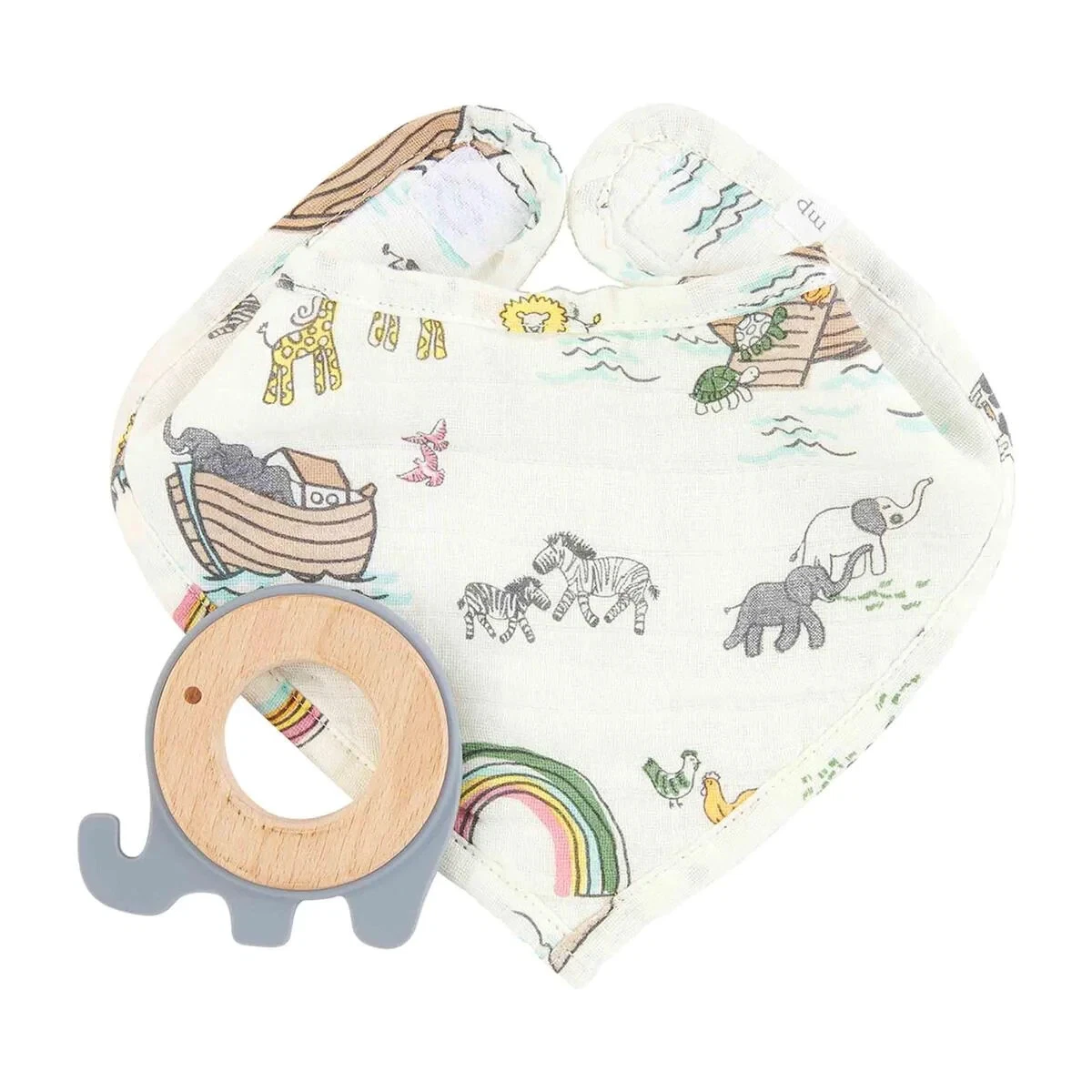 Noah's Ark Bib & Teether Set NEW