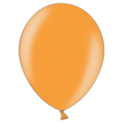 Luftballons x9 saftig orange 5'' hochwertiges Latex Konvolut Metallic Anagramm 