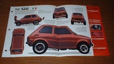 1980 Fiat 126 Original Imp Brochure Specs Info 80 Custom 72 73 74 75-81 82 83-92