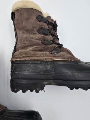 Sorel Men\'s Vintage Bighorn Leather Waterproof Winter Boots - Size 12 OG Sorel Bighorn Boots. I bought them in 1989 and even the  main image 4