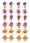 24 BUBBLE GUPPIES TOPPER ICING EDIBLE FAIRY/CUP CAKE  TOPPERS