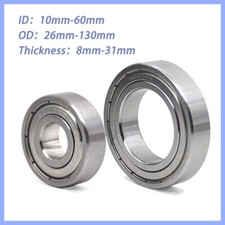 Deep Groove Ball Bearings Stainless Steel Miniature Shielded Bearing I.D 10-70mm
