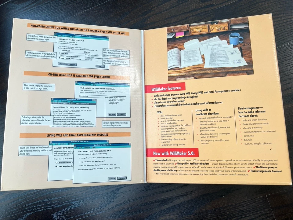 Will Maker Version 5 For Windows Book And 3.5” Floppy Disk NOLO Press - Image 3 of 4