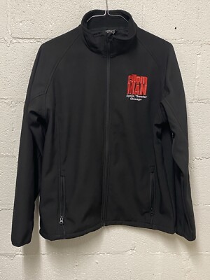 Result Core Mens Black Jacket Sz L Custom Logo Shower Proof Softshell Wind proof