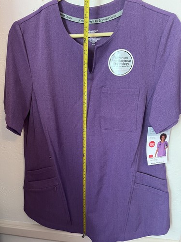 Climate Right Cuddle Duds Scrubs Top Size Small Light Purple NEW pair of 2 - Picture 6 of 8