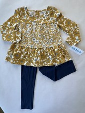 Carter s Girl 4T Top Legging Set Fall Winter Spring NWT.