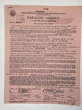 The Marshall Tucker Band Concert Contract 1975 Charlotte NC