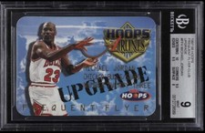 1997 HOOPS FREQUENT FLYER CLUB UPGRADE MICHAEL JORDAN BGS 9 MINT 1:7200 odds
