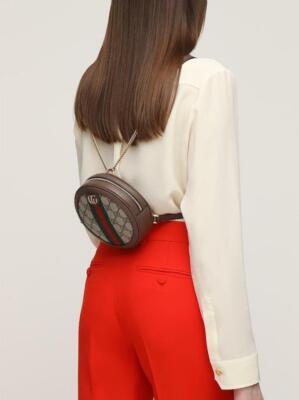 Gucci Ophidia Mini Backpack Shoulder Mini Round Beige bag  display picture 1