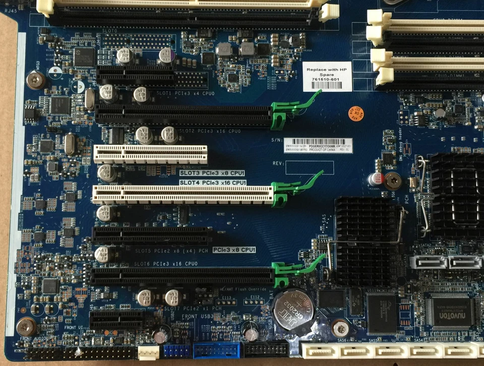 HP Z840 Server Motherboard Intel C612 LGA2011-V3 SP#761510-001 AS#710327-001 002 - Image 2 of 4