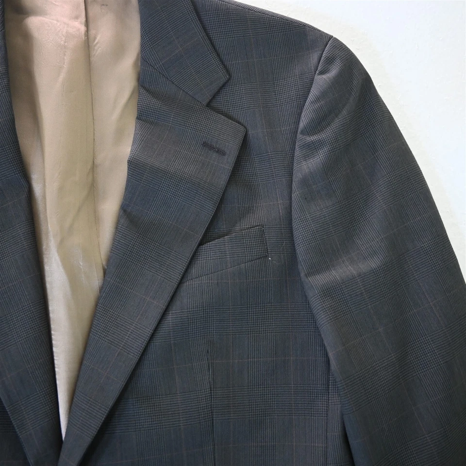 Blazer Abrigo Deportivo De Colección Chaps Ralph Lauren 39L 40L Cuadros Glenn 100% Lana Para Hombre Foto 2 de 4