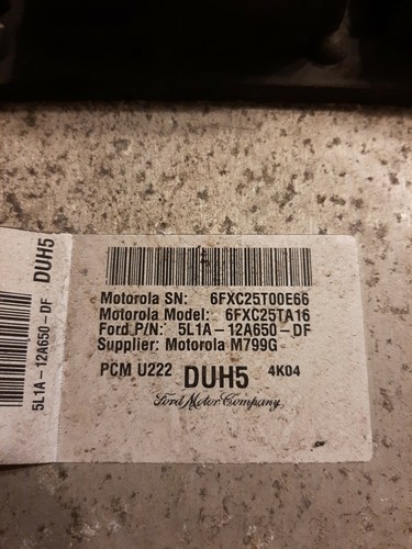 2005 - 2006 Ford Expedition 5.4 Engine Computer ECM ECU 5L1A-12A650-DF - Picture 2 of 2