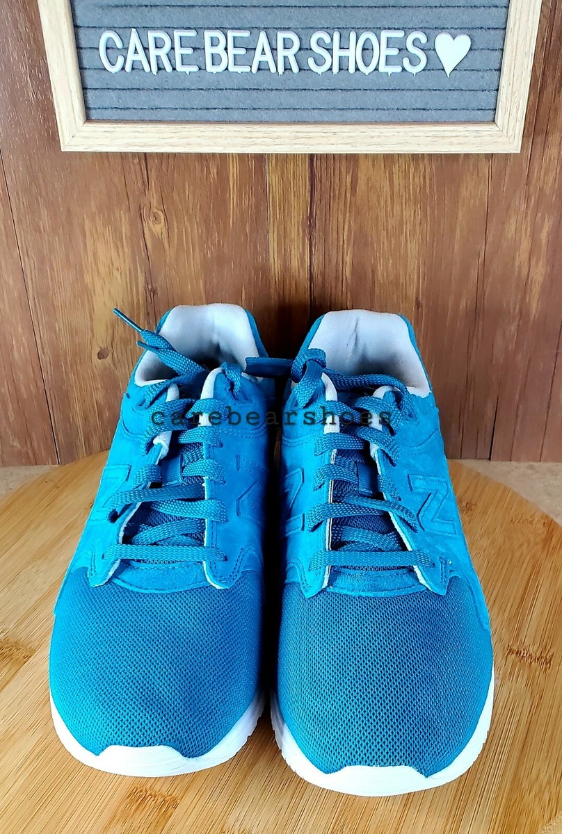 New Balance 1550 Revlite Men\'s Size 12 Blue White Sneakers (ML1550CB) New Balance 1550 Low Suede Trainers ML1550CB Cyan/White MENS  main image 3