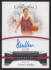 2020-21 Panini Flawless Signatures #AUT-KER Steve Kerr Auto Autograph /25 Bulls