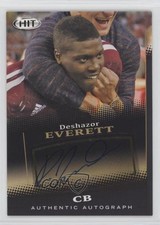 2015 Sage Hit Auto Black Deshazor Everett #A128 Auto 2l7