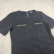 J Crew Shift Dress Women 4 Wool Blend 60s Zipper Pockets Wimsy SS Buisness