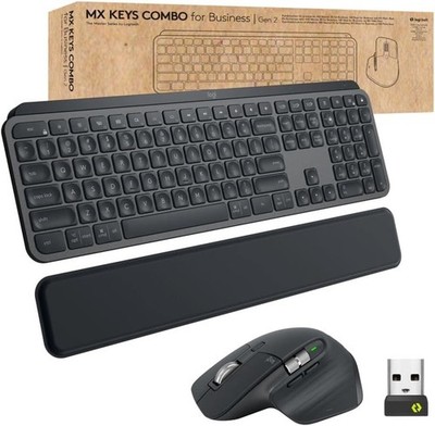 Logitech MX Keys Gen 2 Combo For Business MX Keys & MX Master 3S Mouse