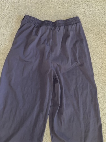 Athleta Girl Size XXL /16 Wide Leg Cropped Purple Trek Pants Adjustable Waist - Picture 10 of 11