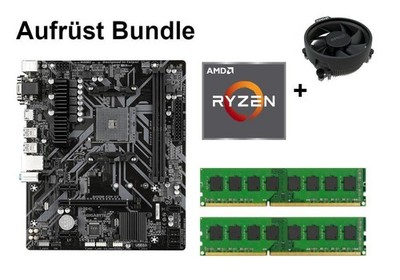 Bundle Gigabyte B450M S2H V2 + AMD Ryzen 3 / Ryzen 5 + 8GB - 32GB RAM