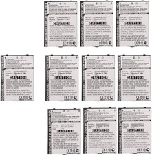 10Pack Batteries for SanDisk Sansa E200, E250, E260, E270, E280 PN: 54-57-00046