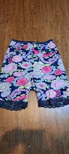 Vtg Cute Floral Print Pettipants 5 Vassarette Lace Bloomers Trunks Pantaloons