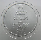 1 oz .999 Fine Silver Round - 2013 SECOND ARROW - KEEP CALM AND STACK ON