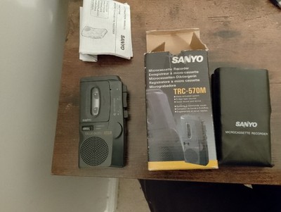 Sanyo TRC-570M Diktiergerät Micro Kassettenrecorder Sprachaktiviert Originalverpackt