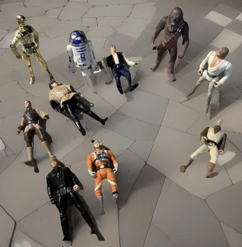 Star Wars POTF2 Lot 12 Figures OT Heroes Luke Han Leia Chewie Yoda R2 C3PO