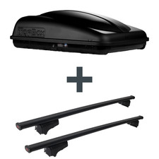 Dachbox Topbox TopBox 350 + Dachträger G3 Clop für Peugeot 2008 I Typ CU NEU